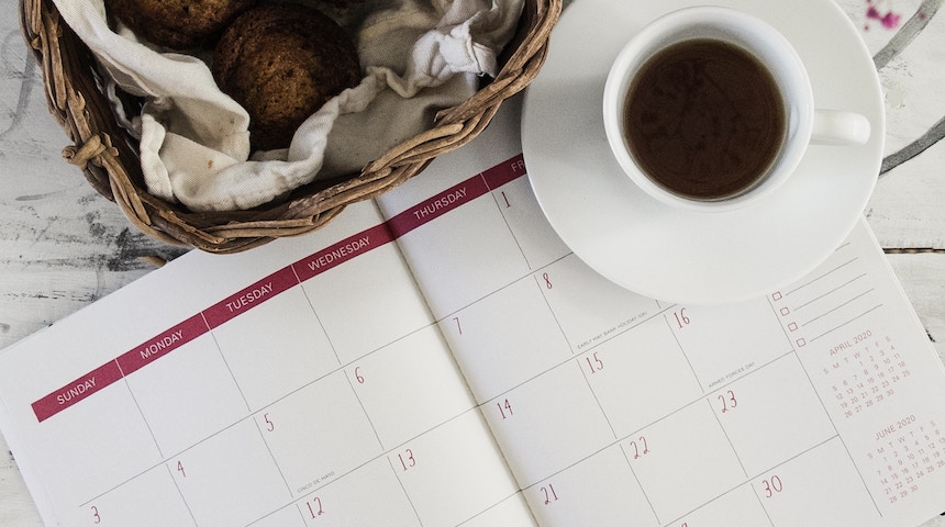 a picture previewing a calendar entrepreneurs create for social media