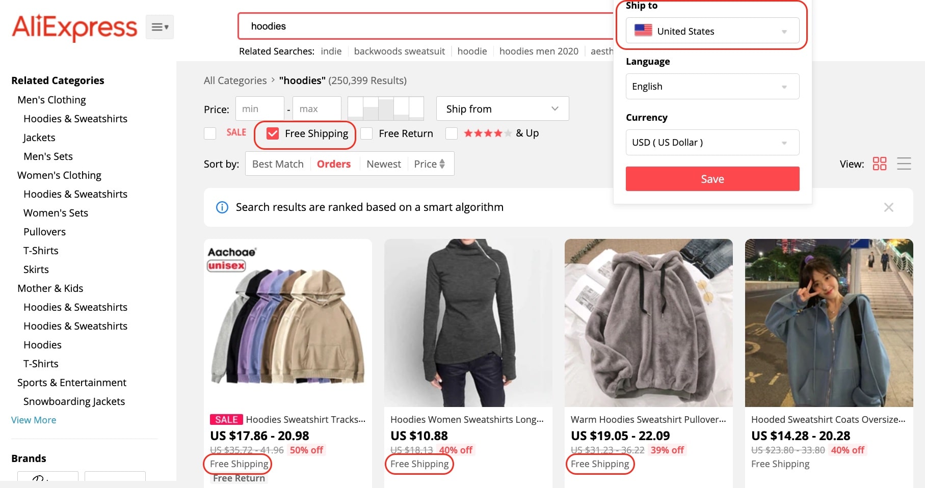 a picture showing how to look for the best products to dropship